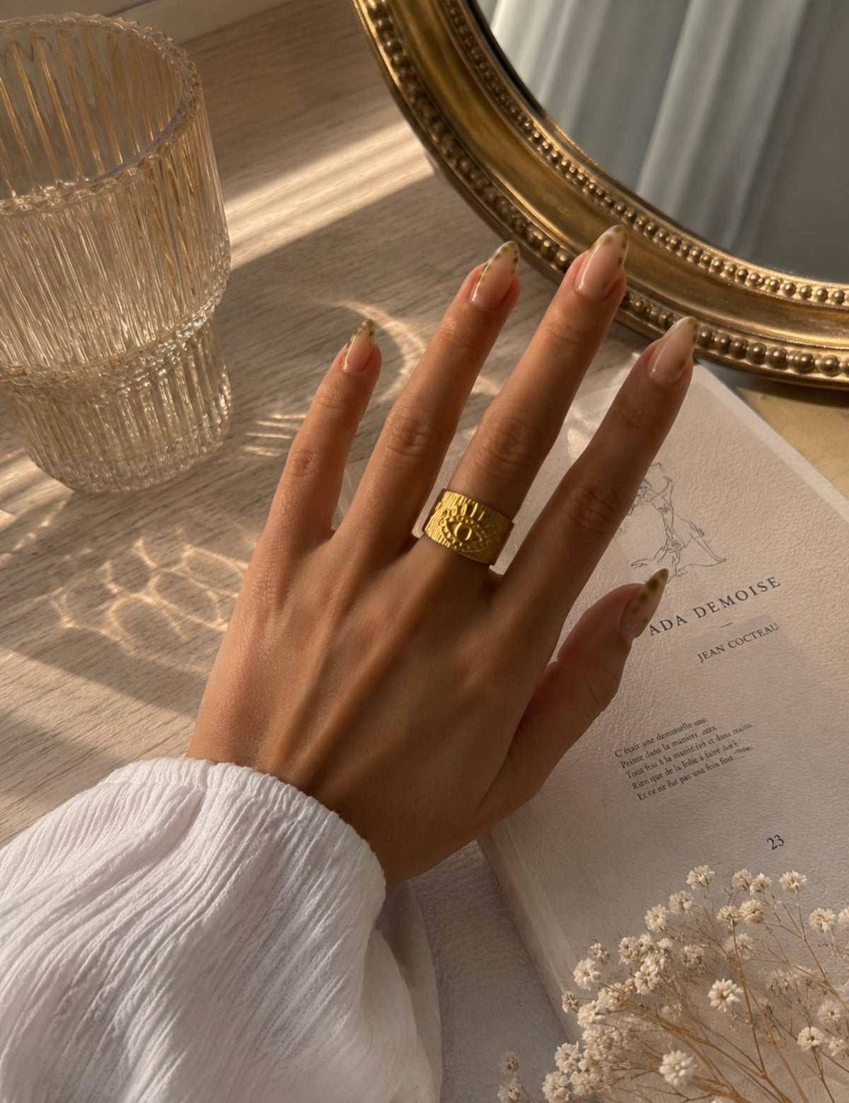 Bague chevalière dorée – Élégante et tendance