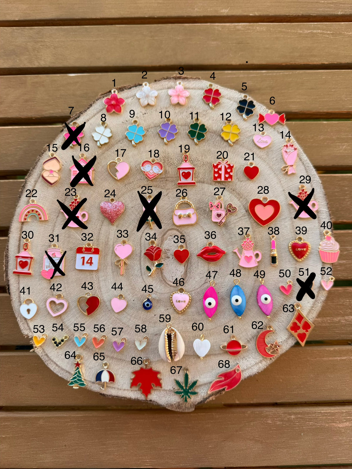 Porte-clés personnalisable avec charms – Fait main